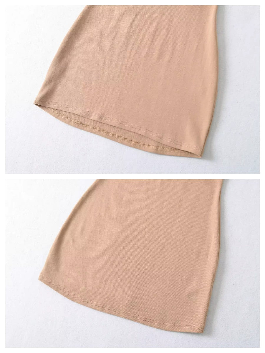 ダブルストラップチュニックタンクトップ