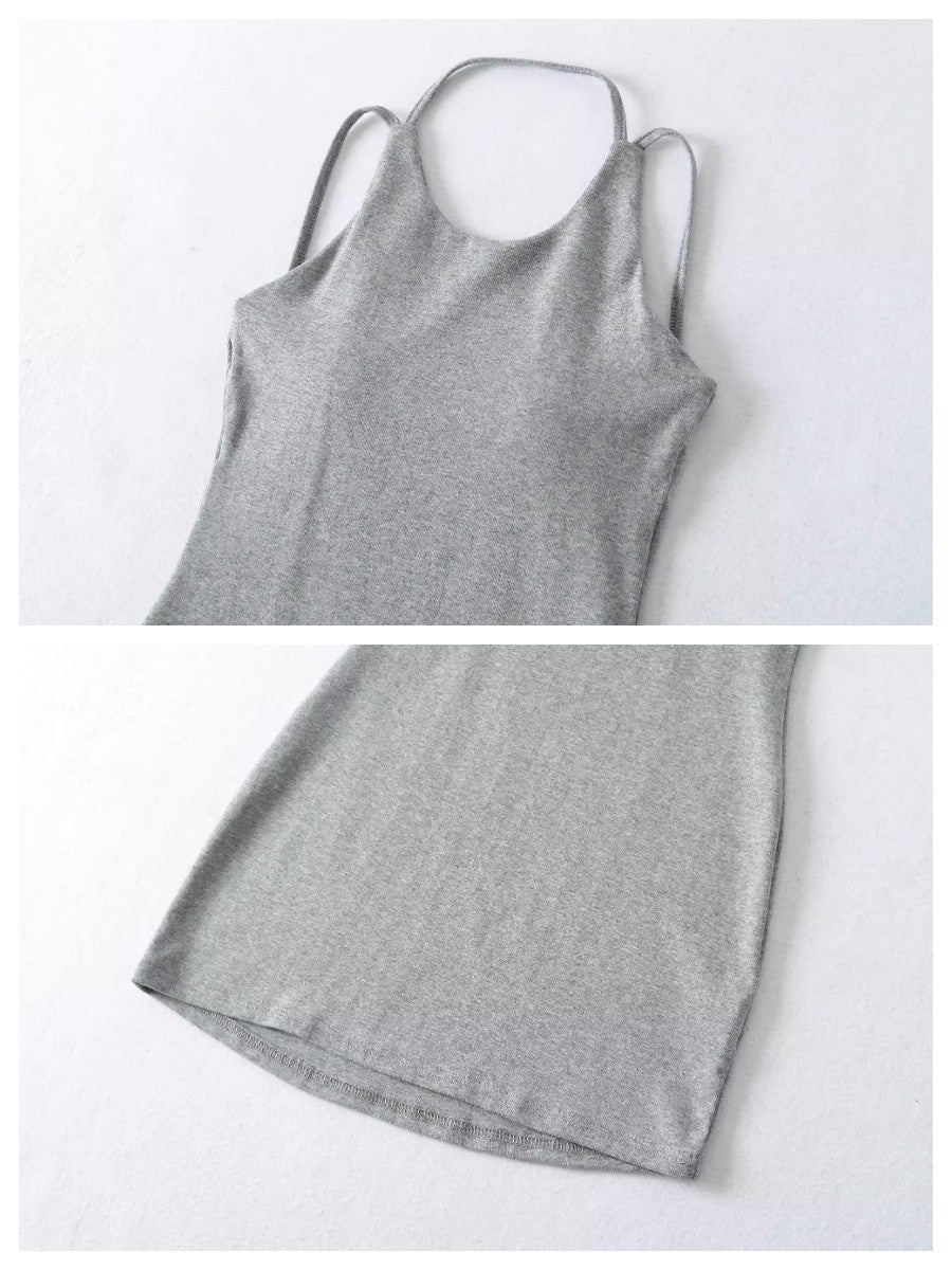 ダブルストラップチュニックタンクトップ
