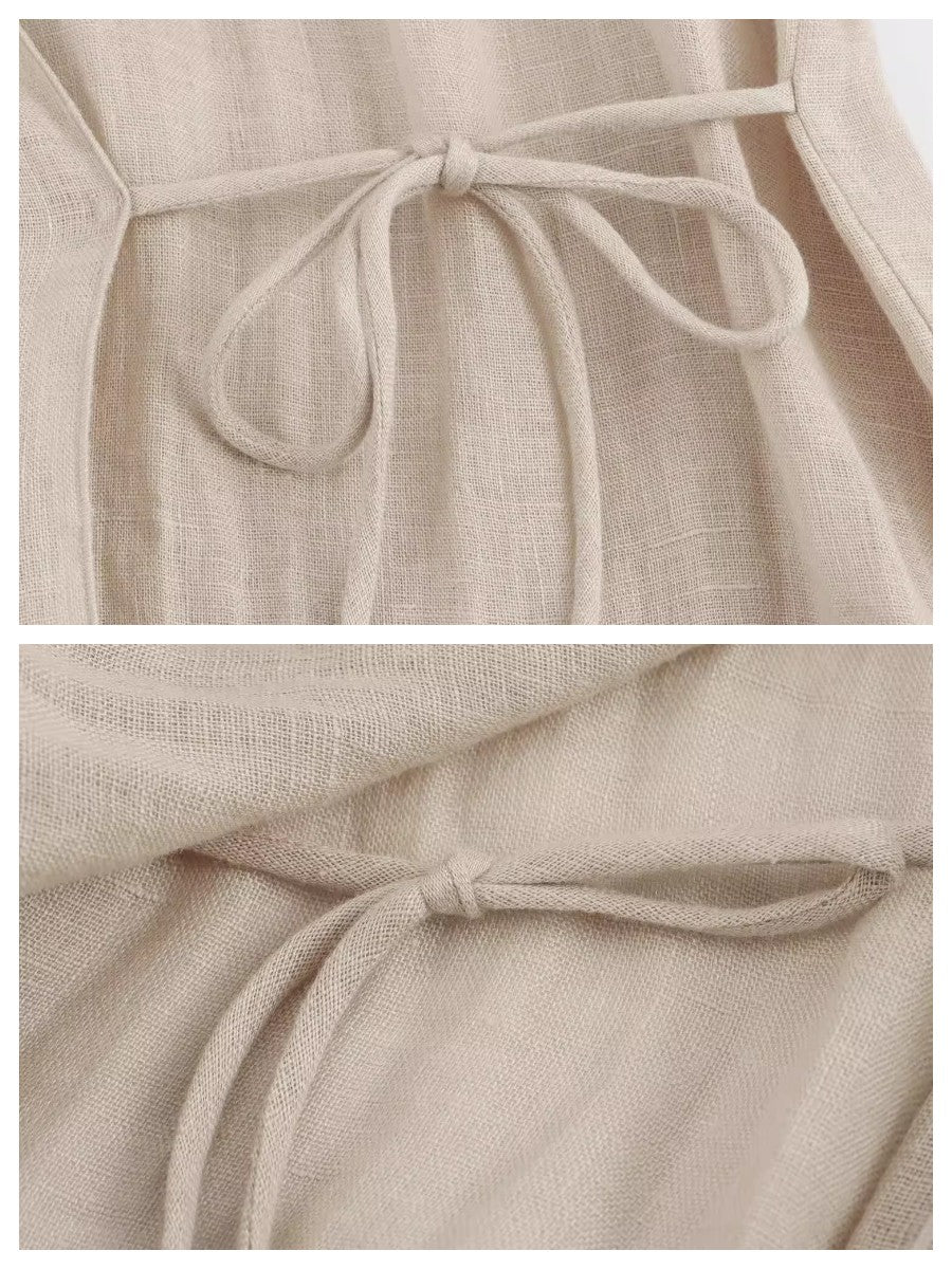 リネンライクカシュクールブラウス