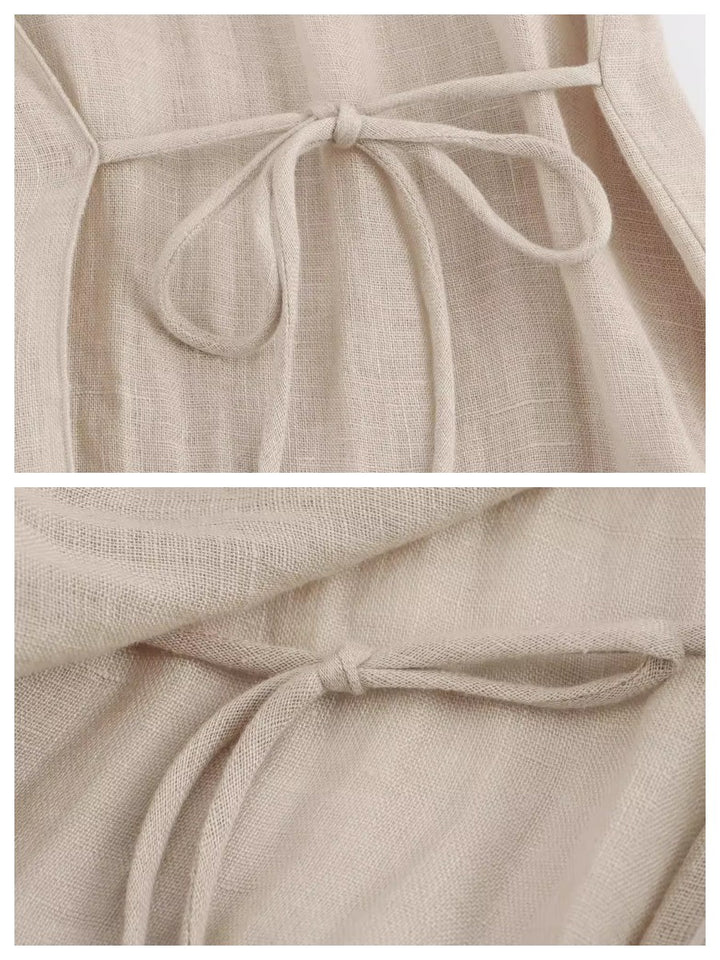 リネンライクカシュクールブラウス