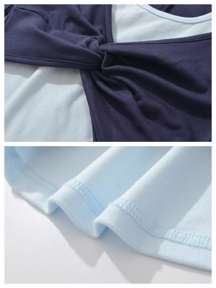 レイヤードツイストデザイントップス