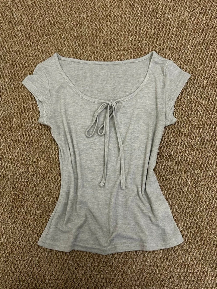 フロントリボンシアートップス