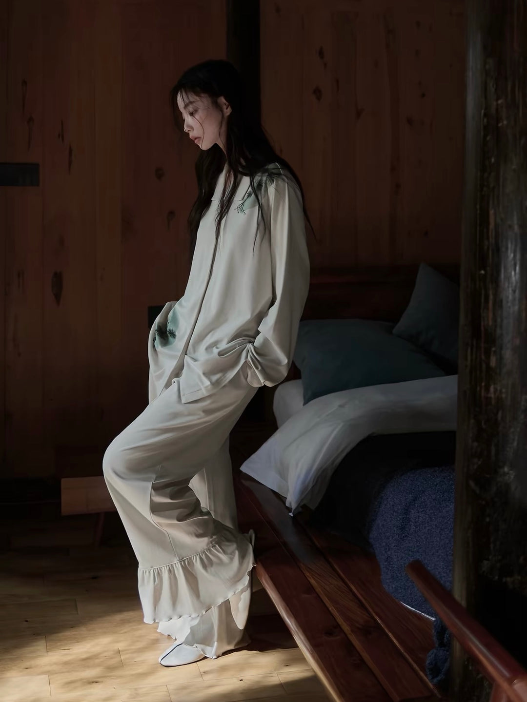 【wabi sabi】モダールコットンBONSAIフリルセットアップ