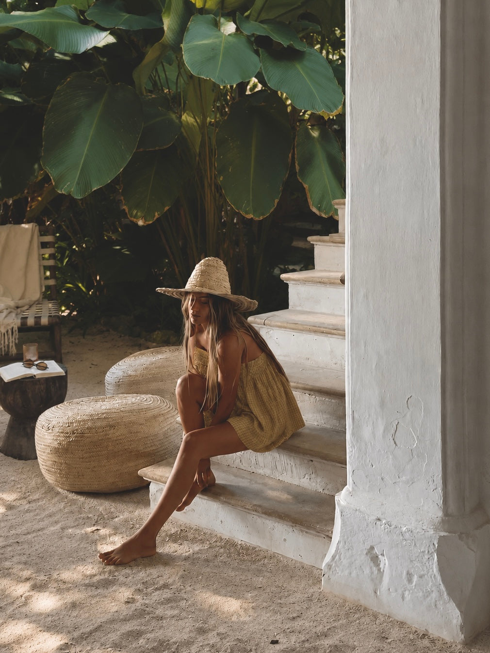 【 Select 】チェックギャザーチュニックキャミソール