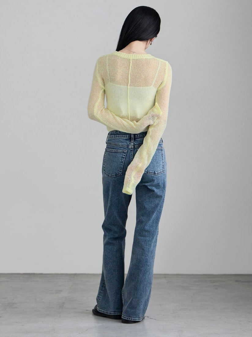 【 Select 】モヘアライクシアーニットプルオーバー