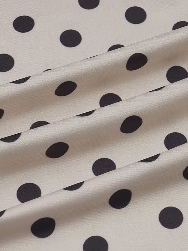 ポルカドットイージーフレアパンツ