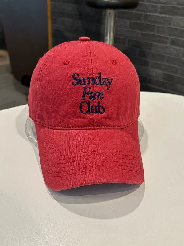 Sunday Fun Club 刺繍Cap