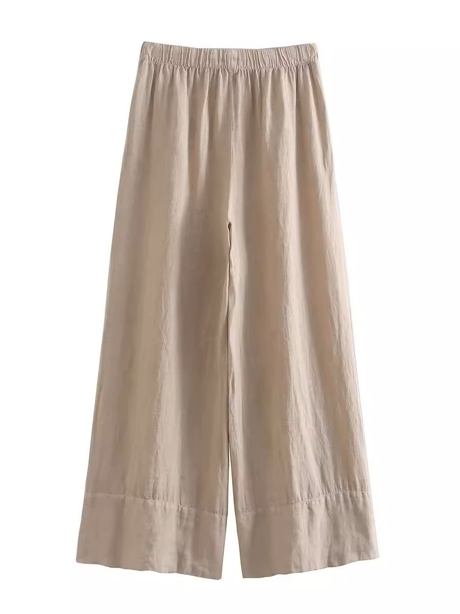 コットンリネンリラクシールーズパンツ
