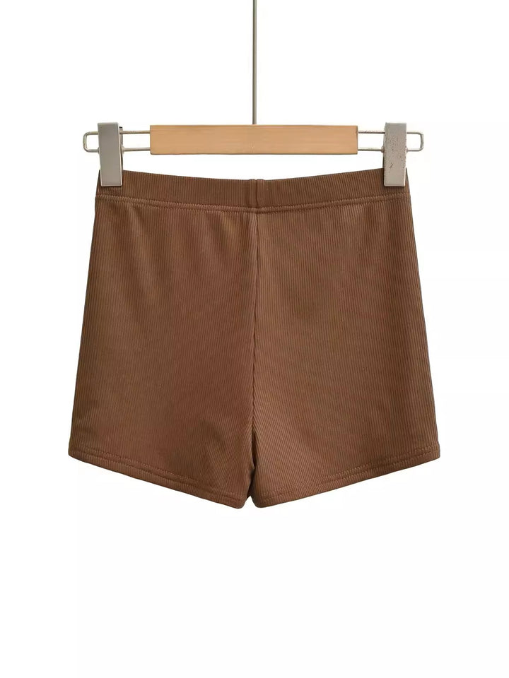 リブフィットショートパンツ