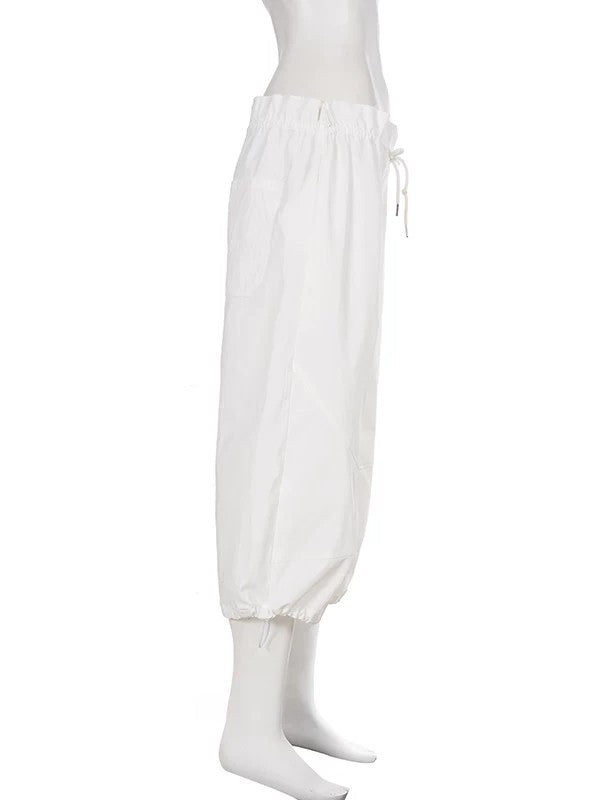 ドローストリングジョガークロップドパンツ