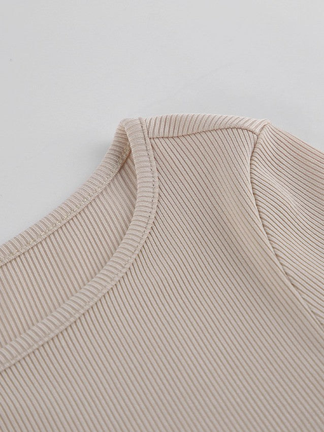 フレアスリーブウエストシャーリングトップス