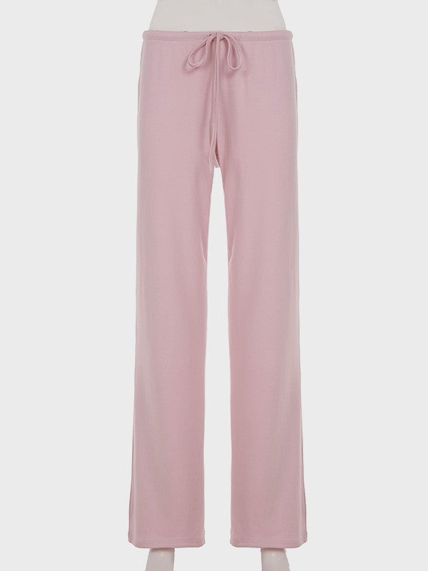 ストレートイージー裏起毛パンツ