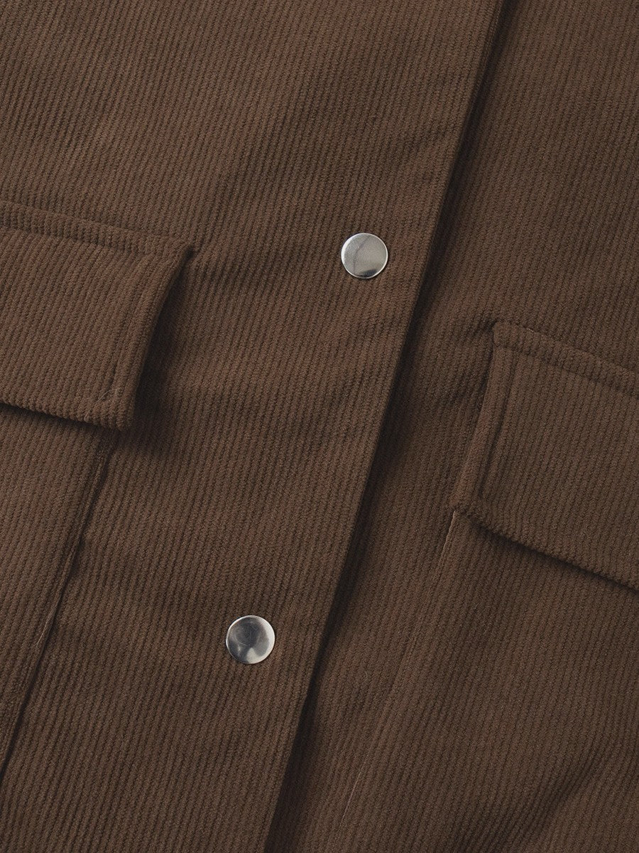 コーデュロイモックネックジャケット