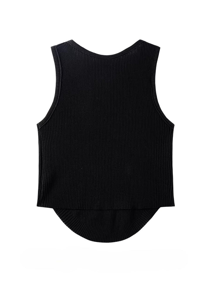 グラデーションリブタンクトップ