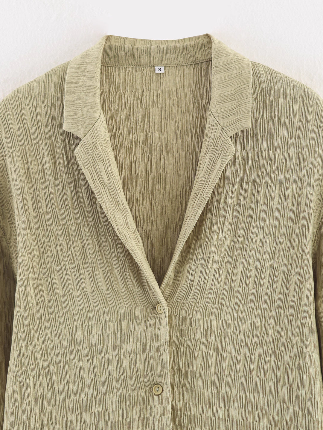 テクスチャーオープンカラーシャツパンツセット