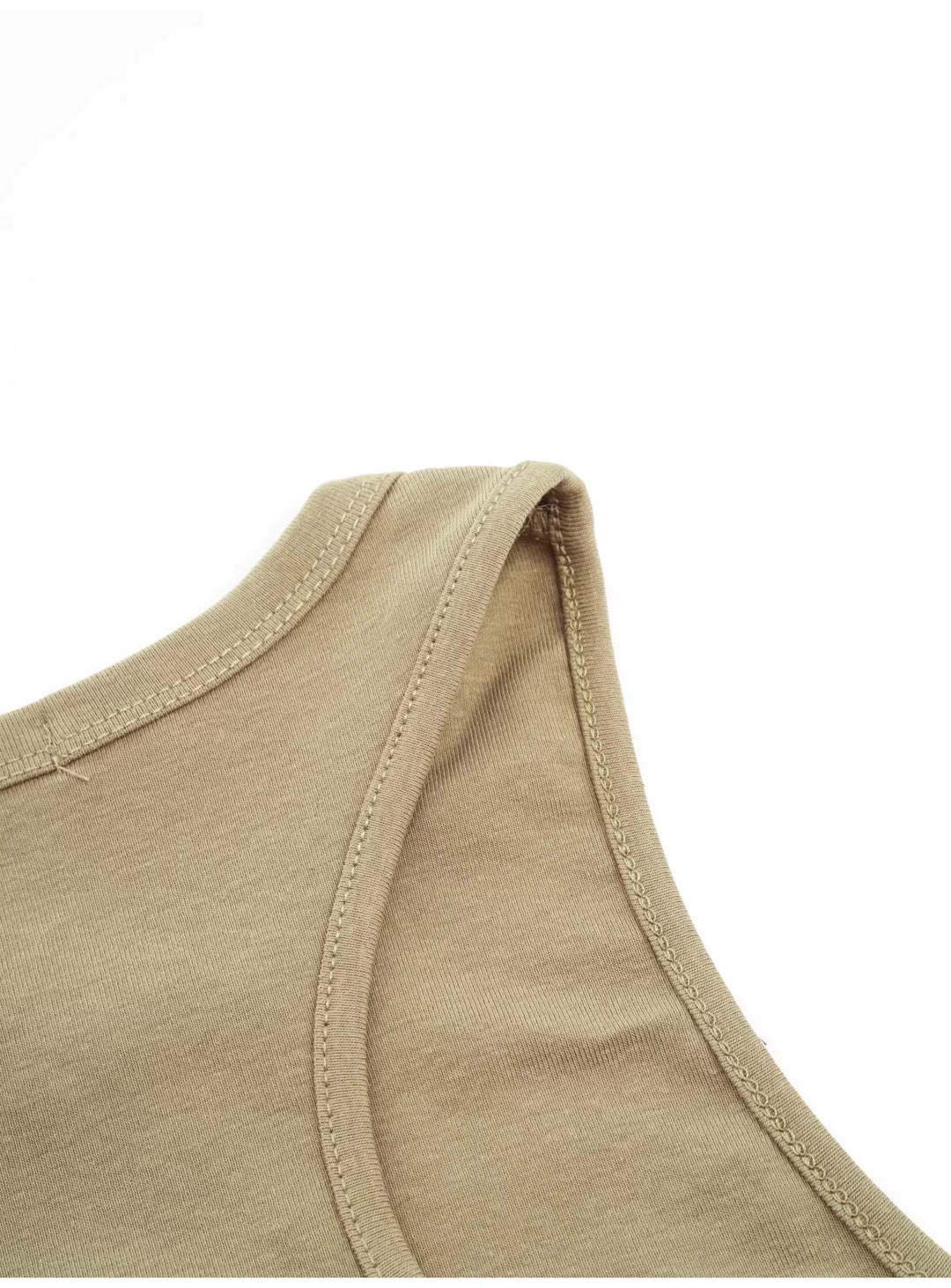 サイドレースアップコードリブタンクトップ