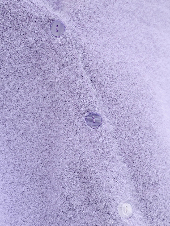 シャギーニットカーディガンアンサンブル