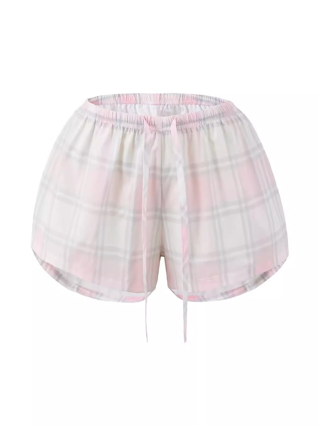 パステルチェックルームショートパンツ