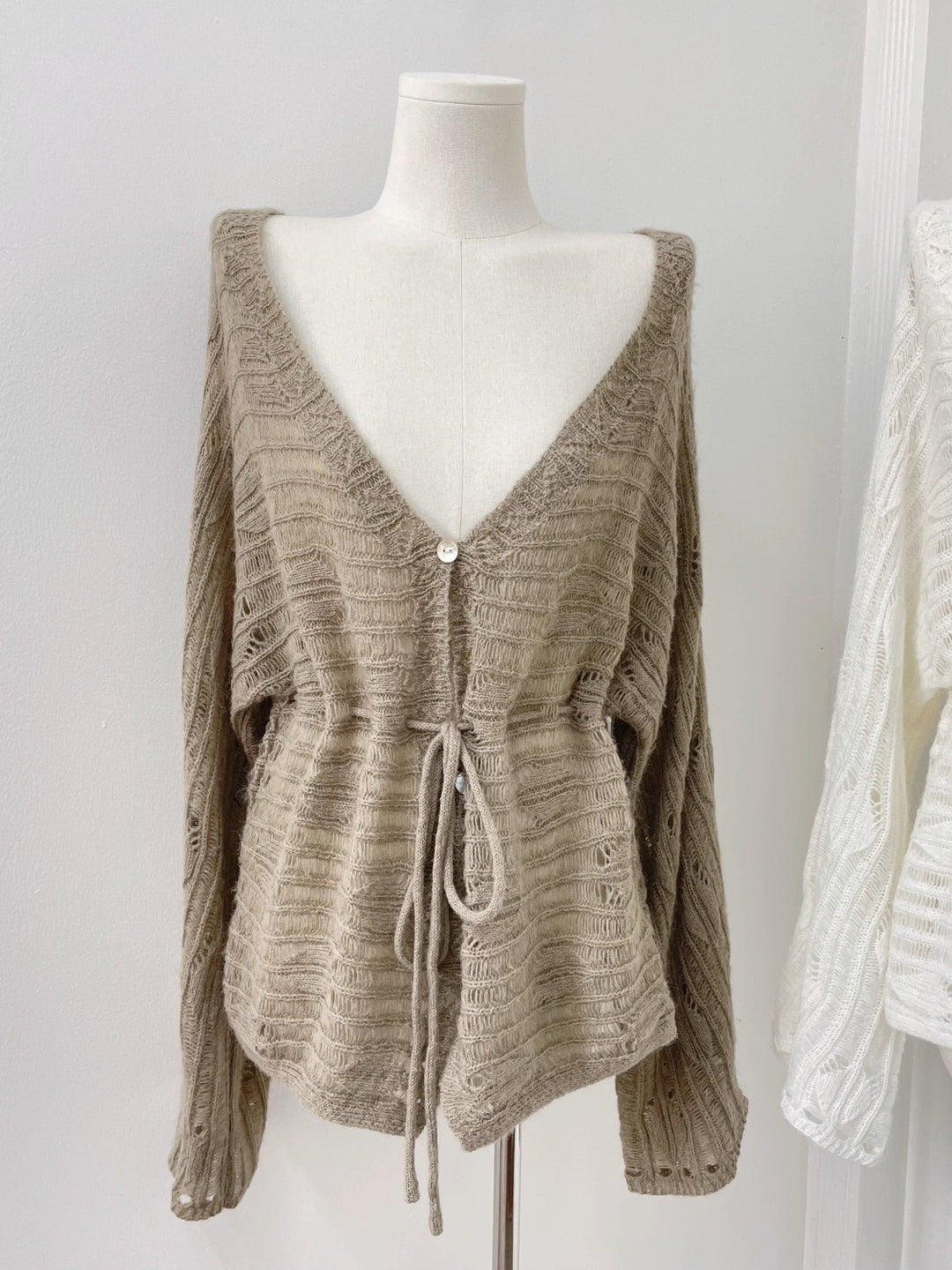 モヘアクロシェニットチュニック