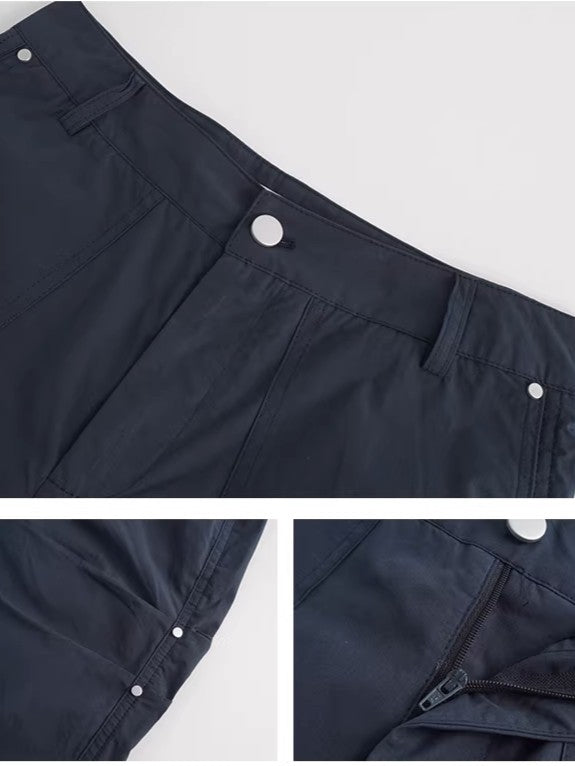 コットンブレンドバミューダワークパンツ