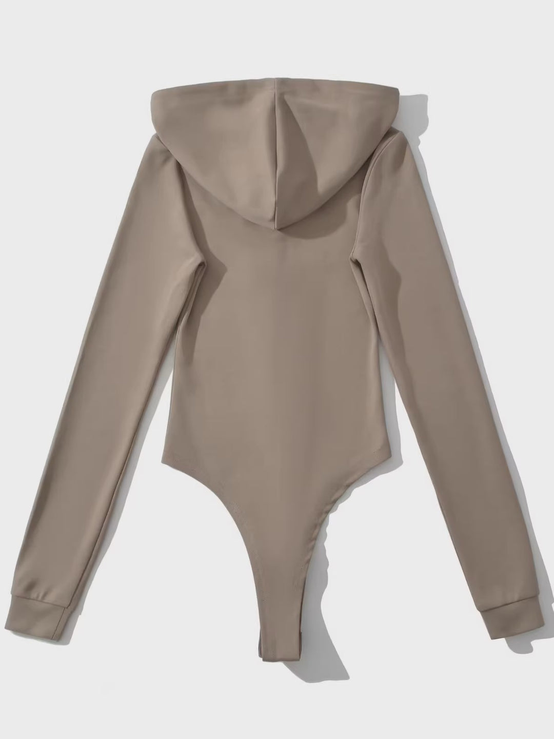 スリムフィットフーディーボディースーツ
