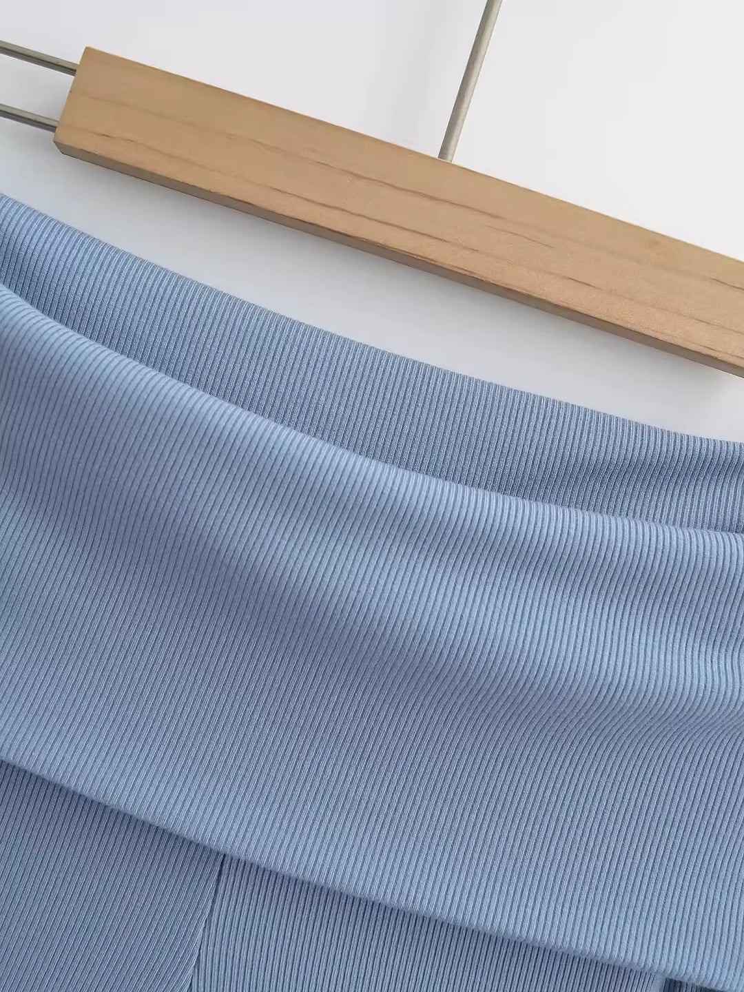 ワイドフォールドオーバーリブフレアパンツ