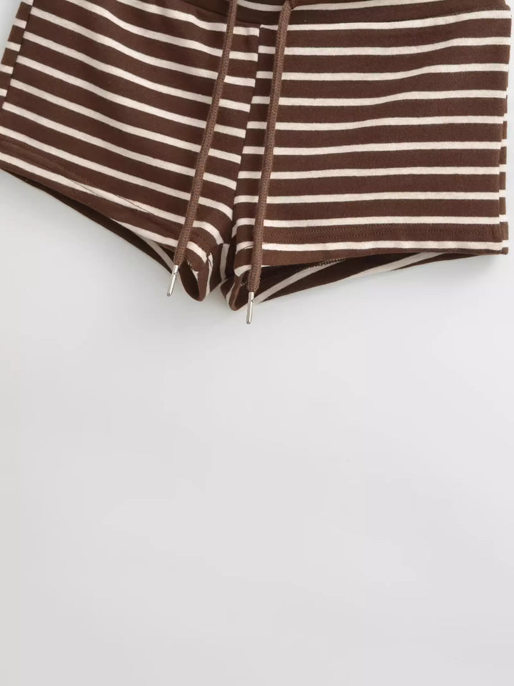 ボーダーローライズショートパンツ