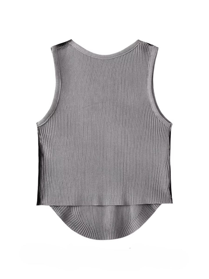 グラデーションリブタンクトップ