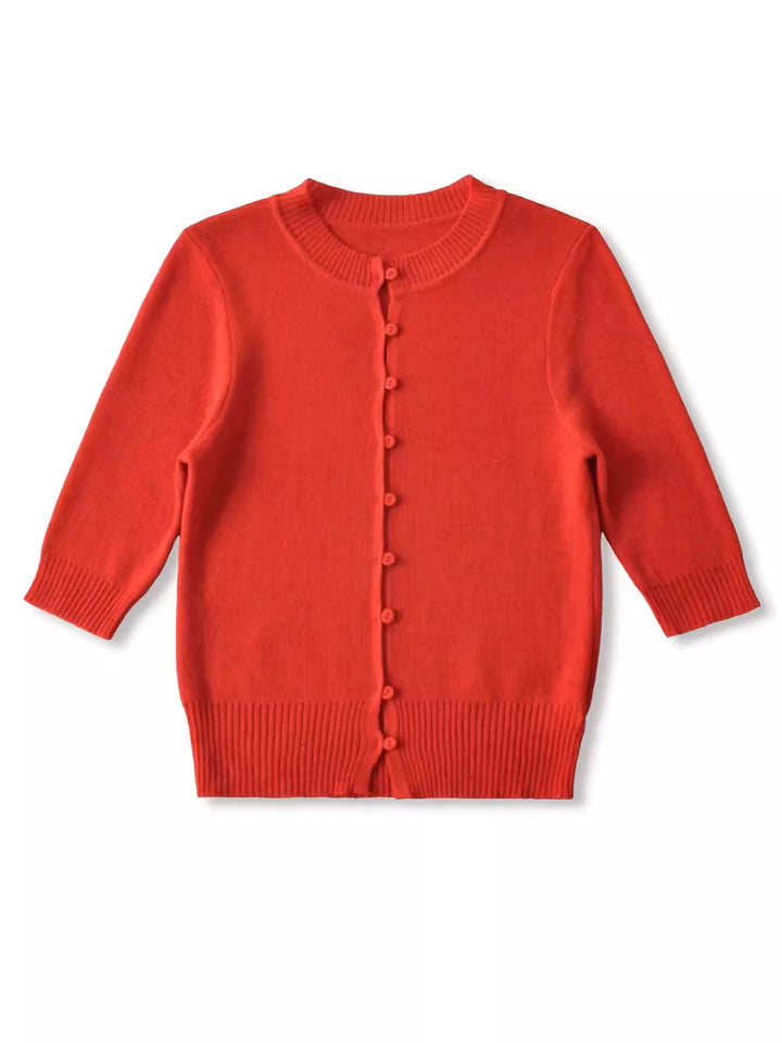 ハーフスリーブニットカーディガン