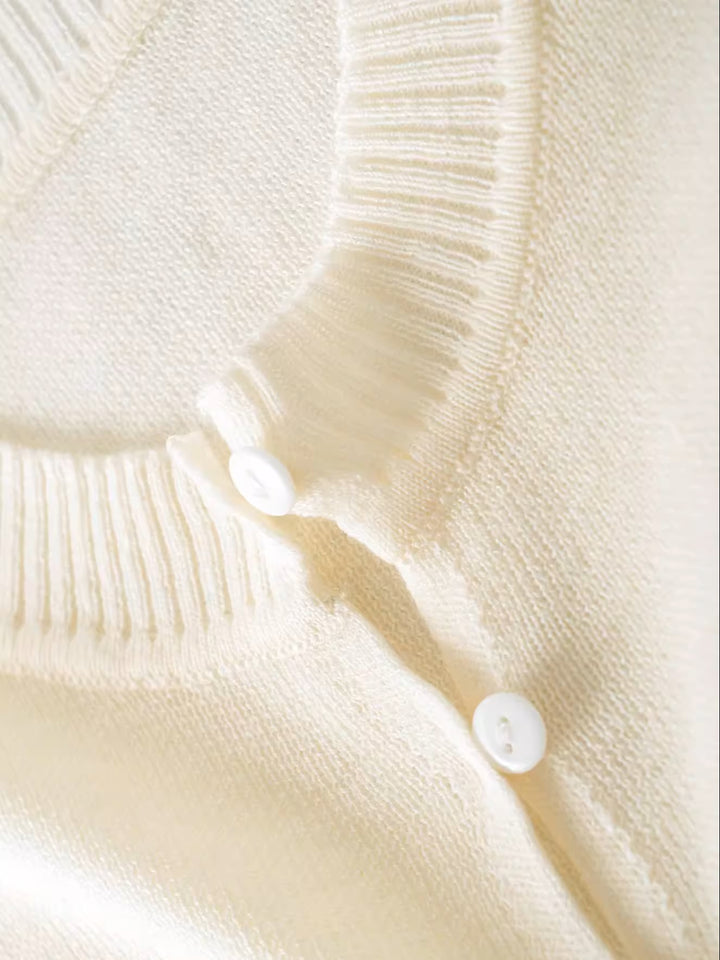 ハーフスリーブニットカーディガン