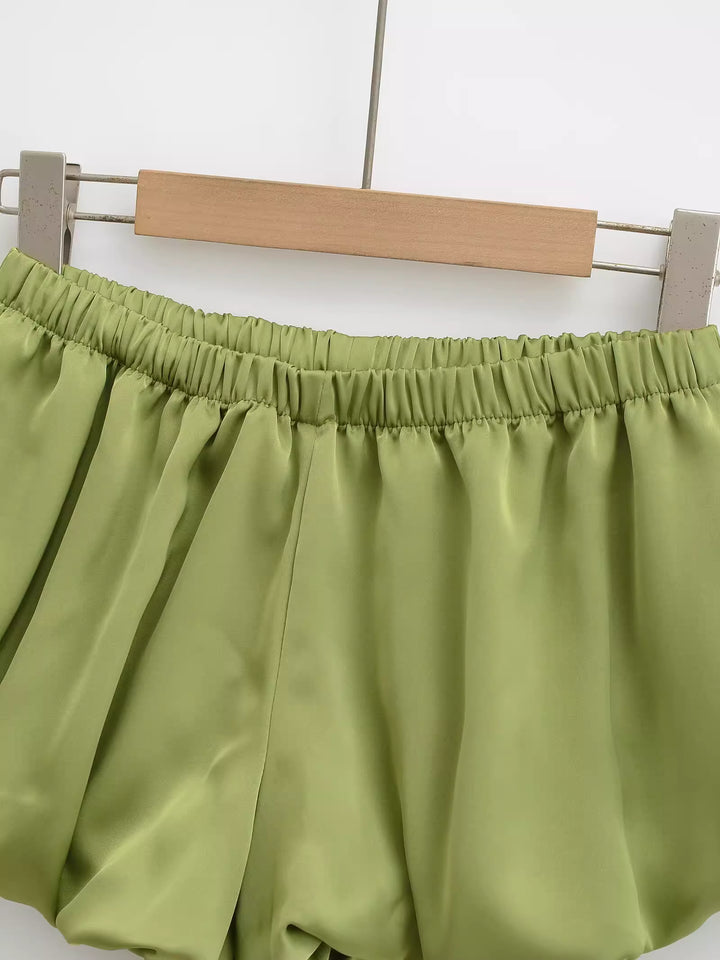 パステルチェックルームショートパンツ