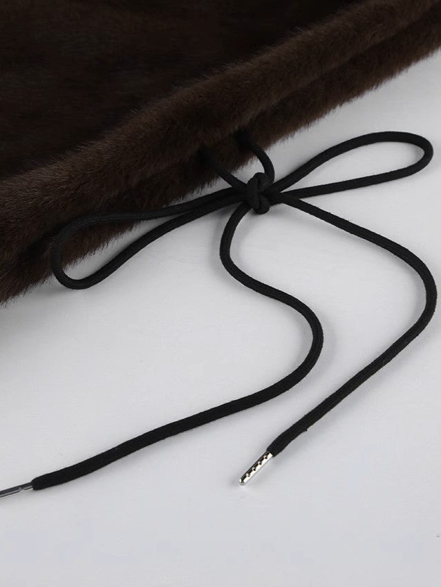 エコファー ハイネックノースリーブベスト