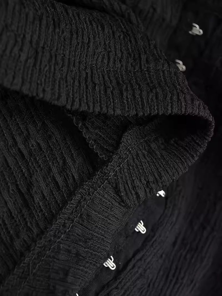 フロントフックオープンカラートップス