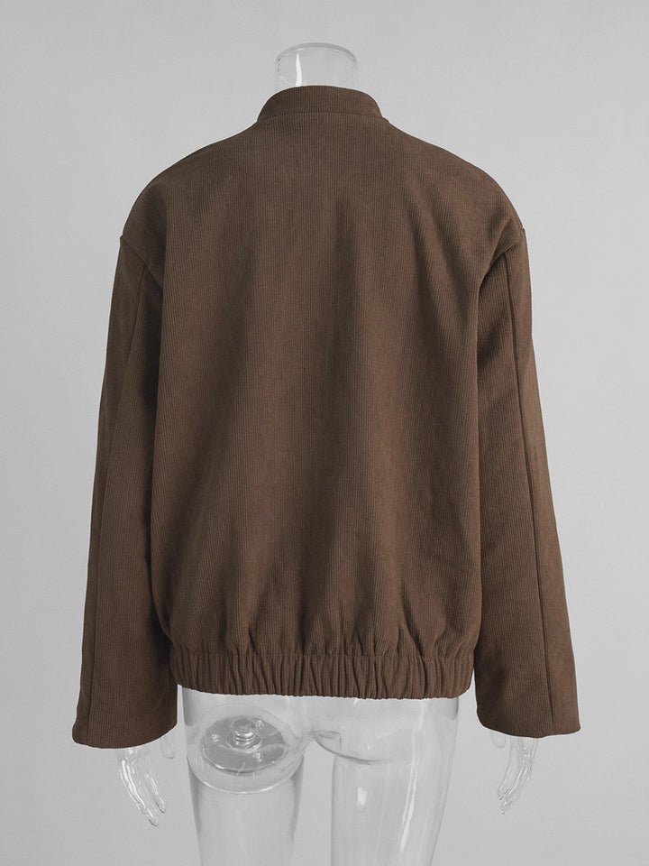 コーデュロイモックネックジャケット