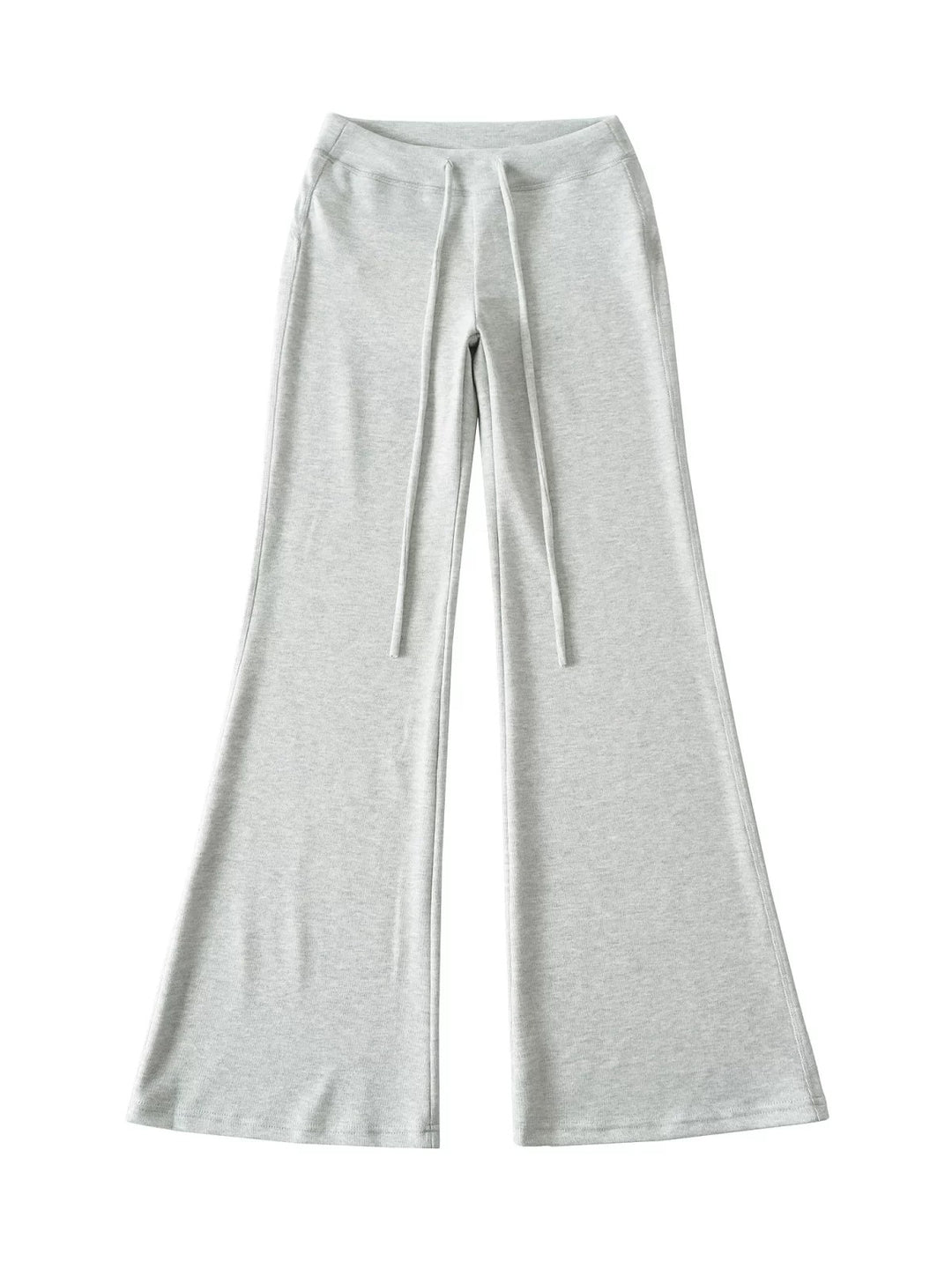 杢カラージャージーフレアレッグパンツ