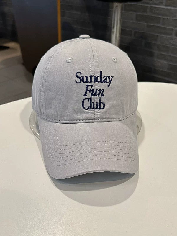 Sunday Fun Club 刺繍Cap