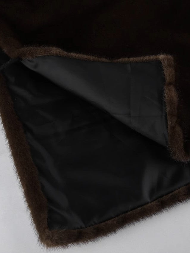 エコファー ハイネックノースリーブベスト