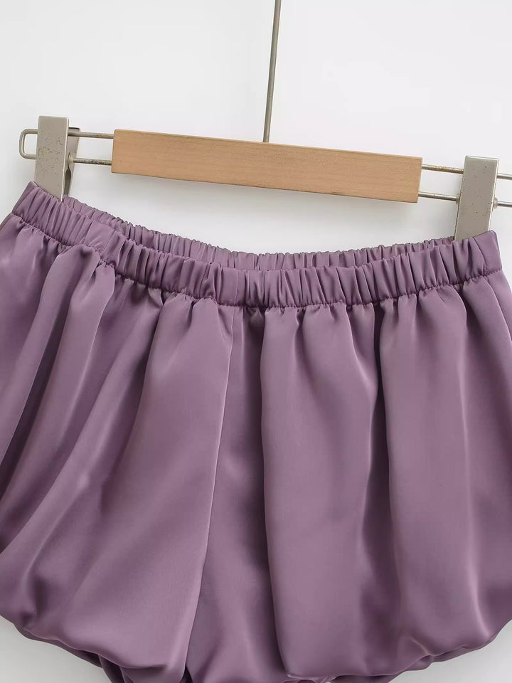 パステルチェックルームショートパンツ