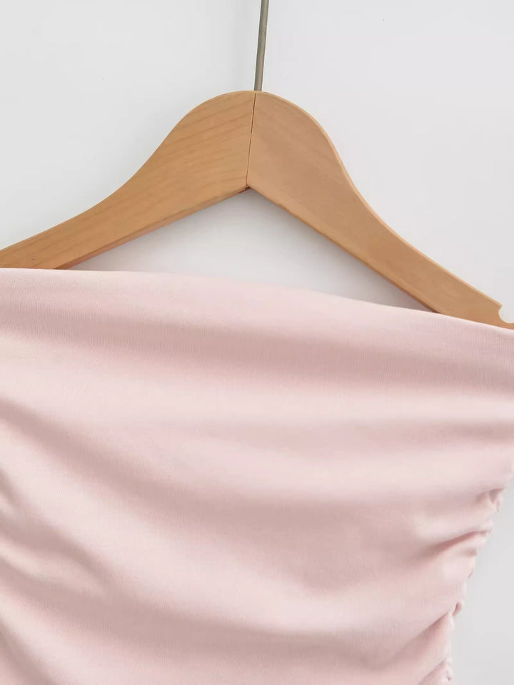 スムースフィットサイドギャザーチューブトップ