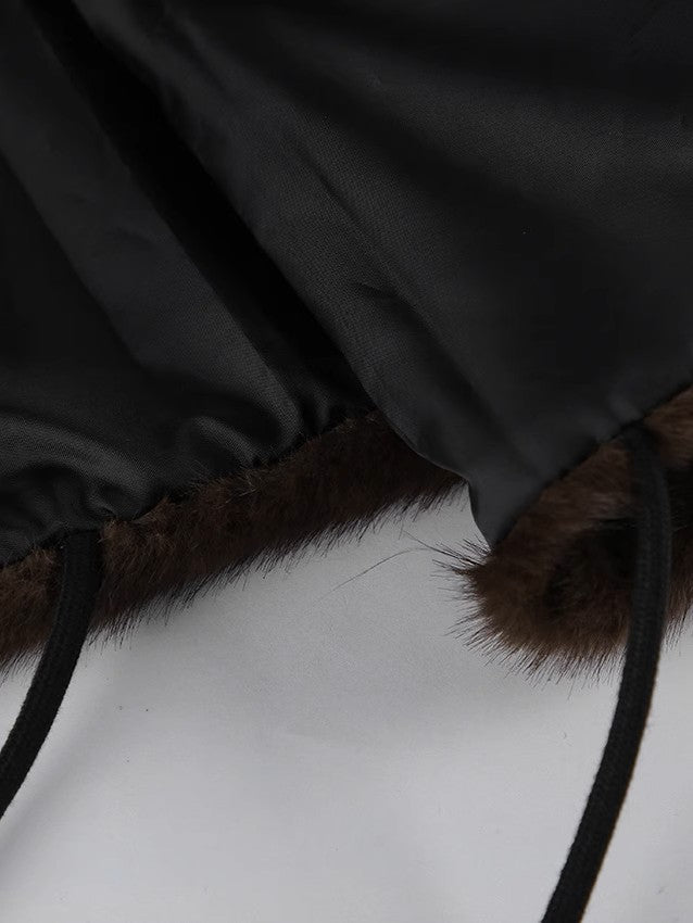 エコファー ハイネックノースリーブベスト