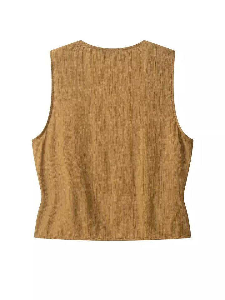 リンクルラップベストトップス