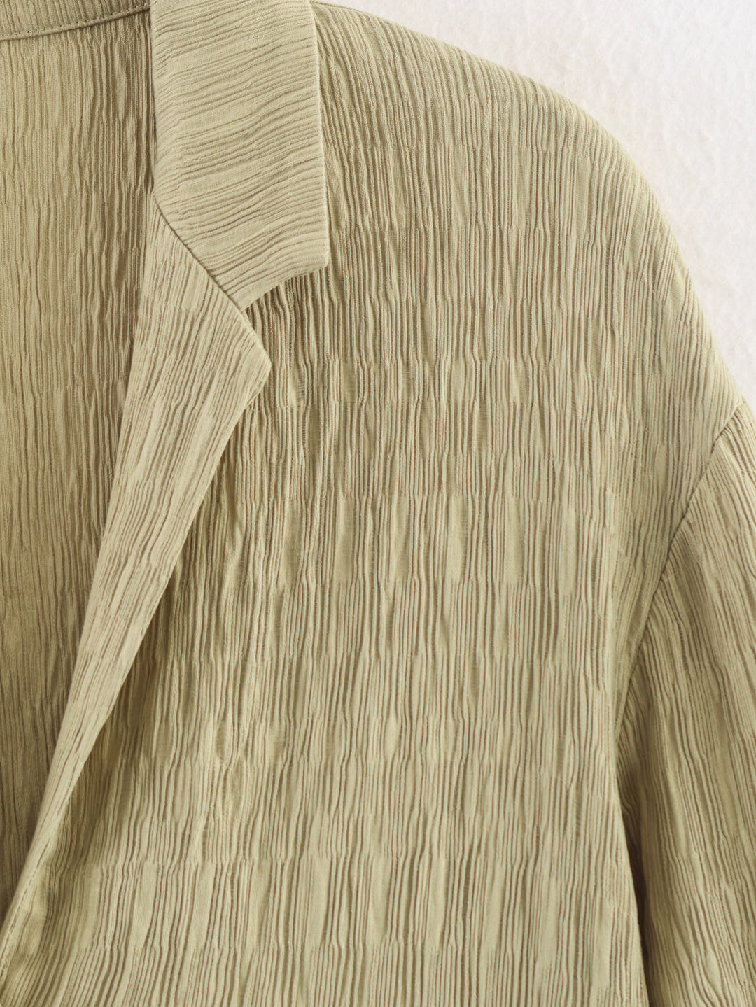 テクスチャーオープンカラーシャツパンツセット