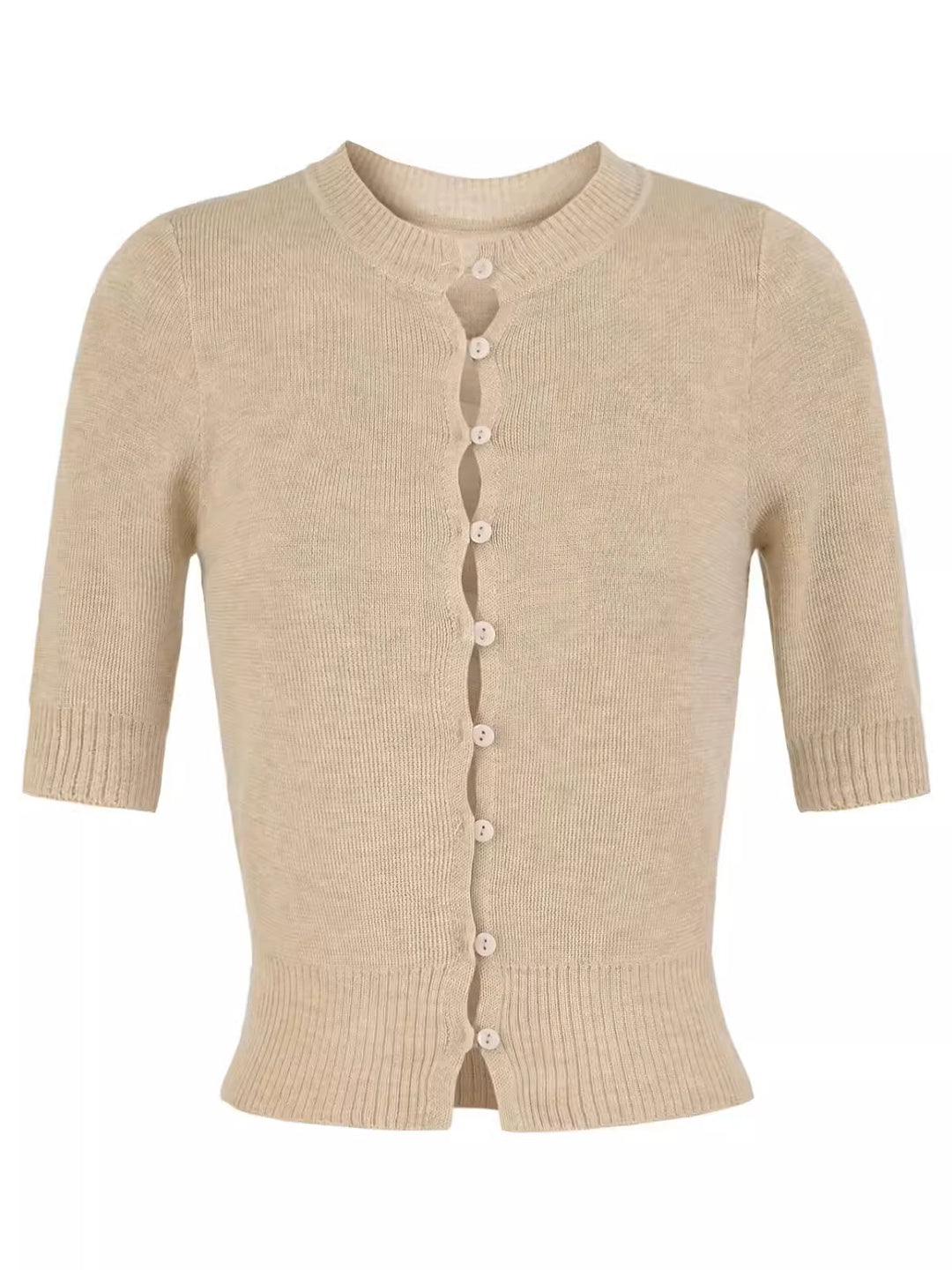 ハーフスリーブニットカーディガン