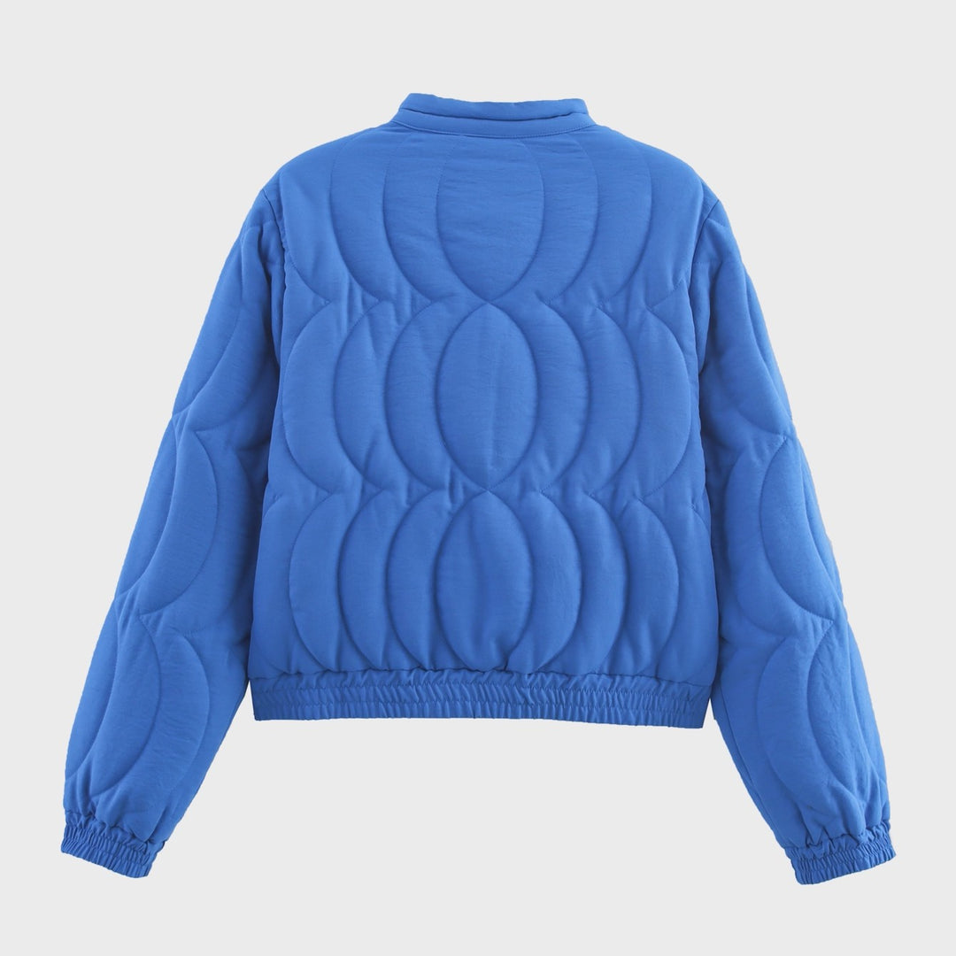 フラワー柄キルティングジャケット