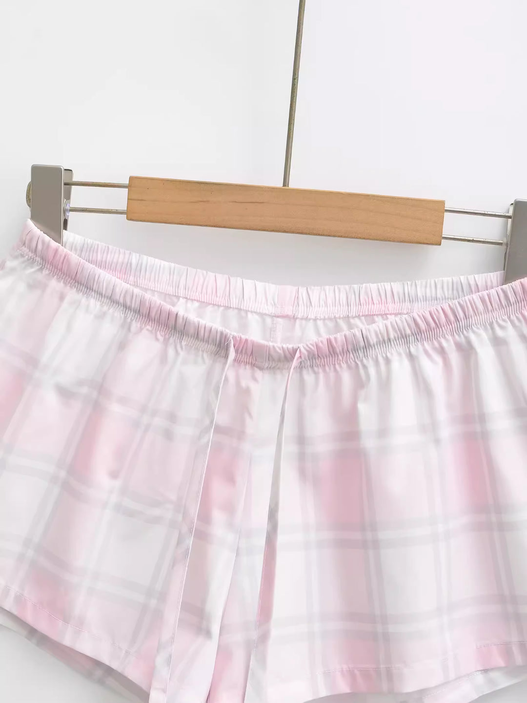 パステルチェックルームショートパンツ