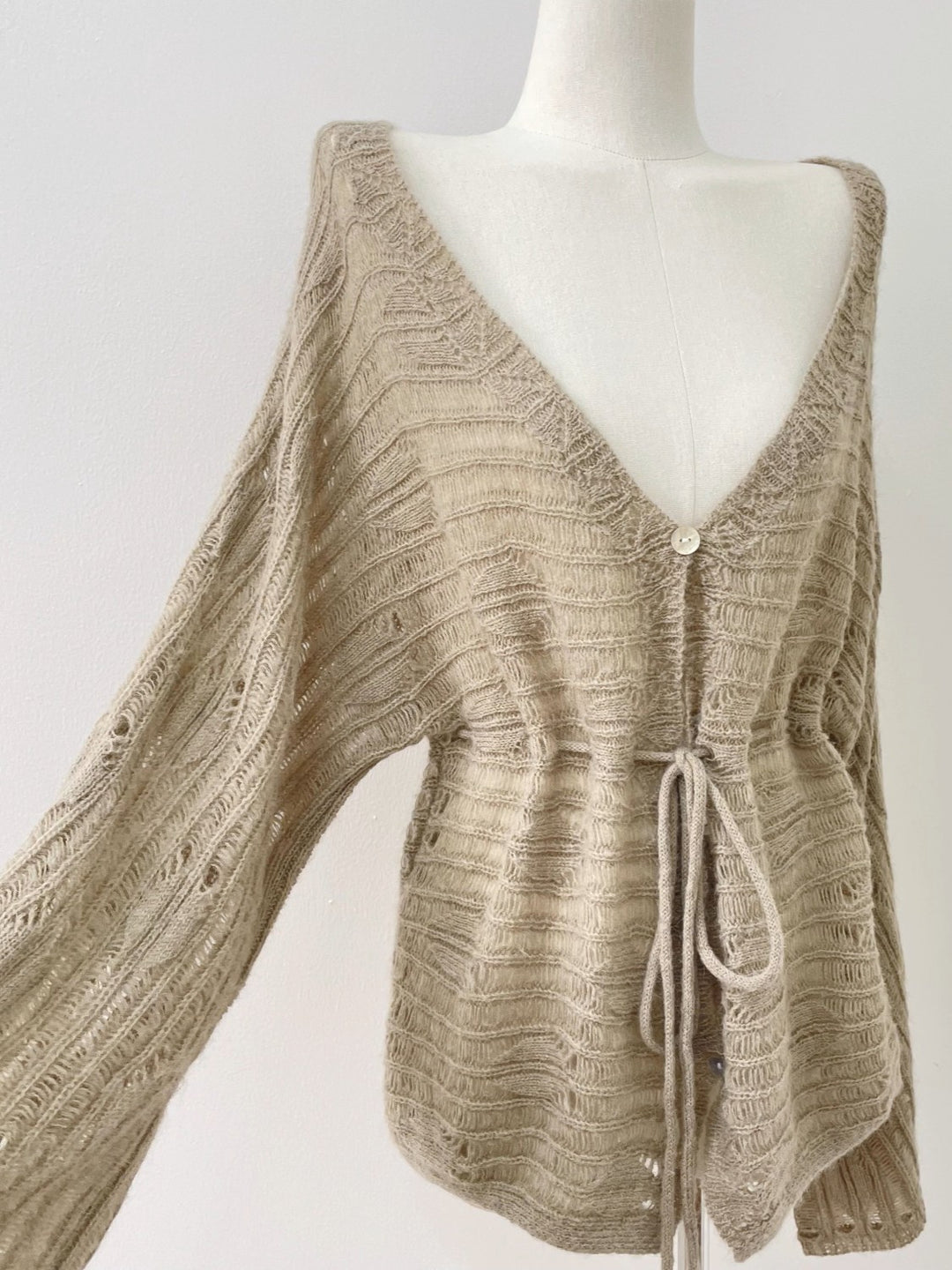 モヘアクロシェニットチュニック