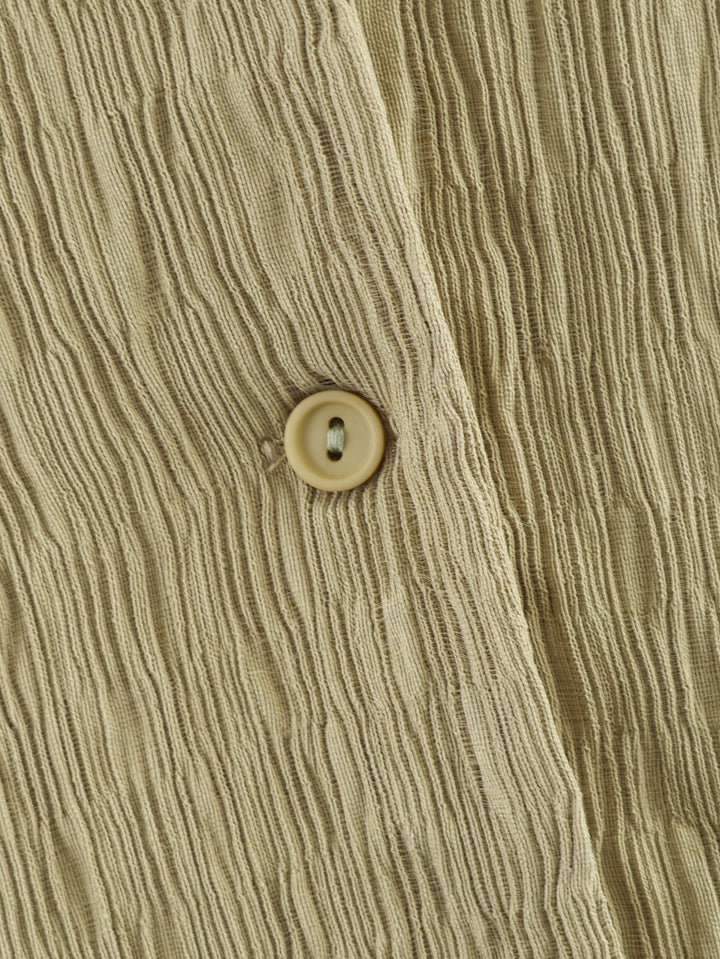 テクスチャーオープンカラーシャツパンツセット