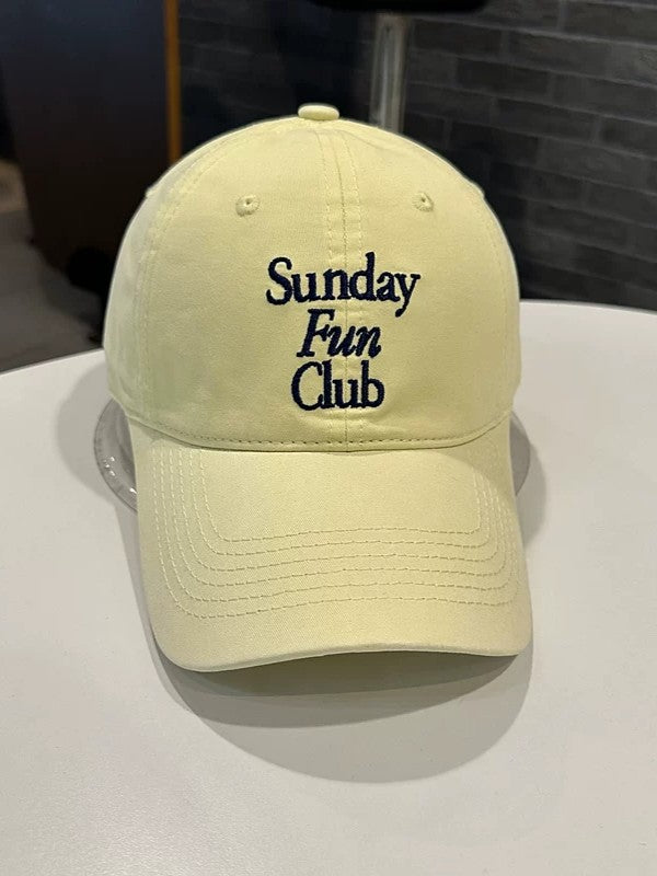 Sunday Fun Club 刺繍Cap