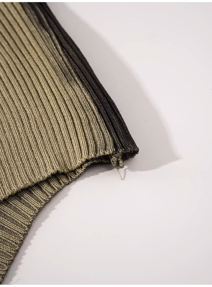 グラデーションリブタンクトップ