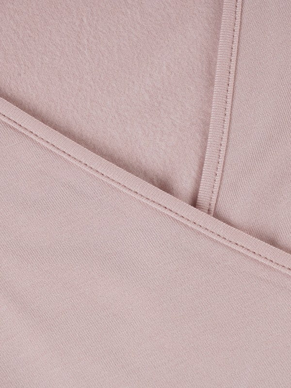 ラップデザイン裏起毛トップス